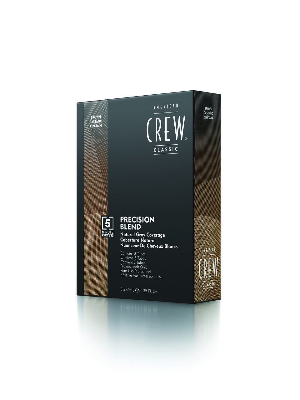 

Система маскировки седины American Crew Precision Blend Medium уровень 4-5 3 х 40 мл