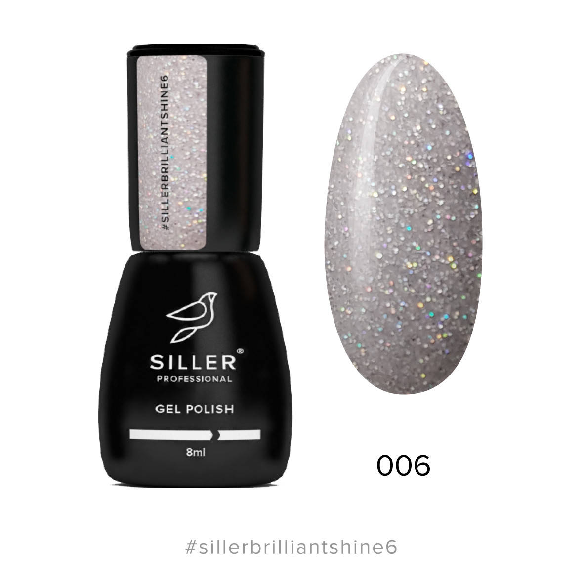 

Гель-лак Siller Professional Brilliant Shine 006, 8мл