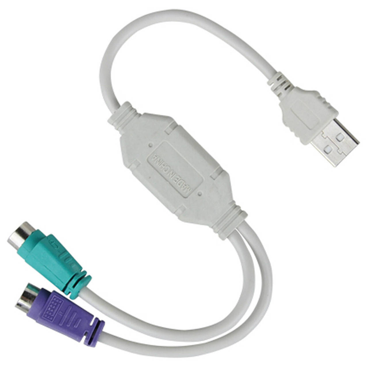 

Переходник Lesko 2 PS/2-USB 2.0 для подключения клавиатур мышек со старыми разъемами