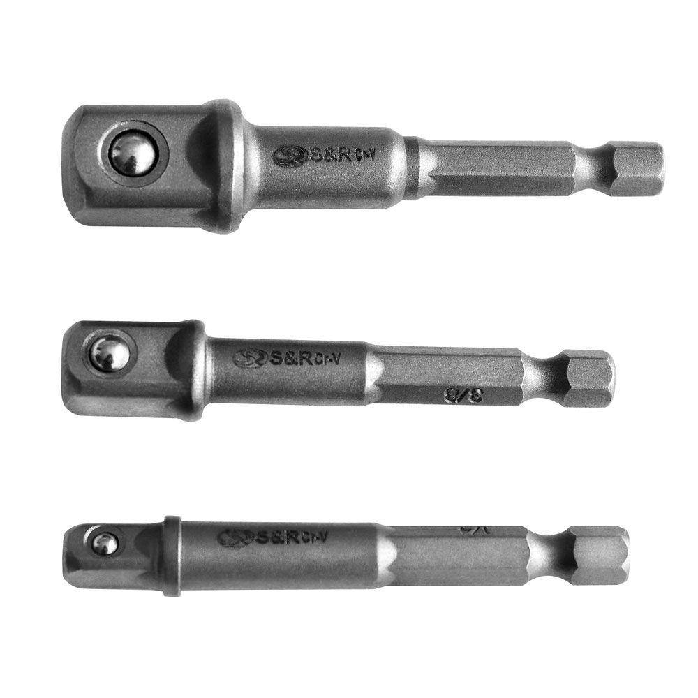 

Набор адаптеров S&R 3 шт для торцевых головок 1/4", 3/8", 1/2" (460322003)