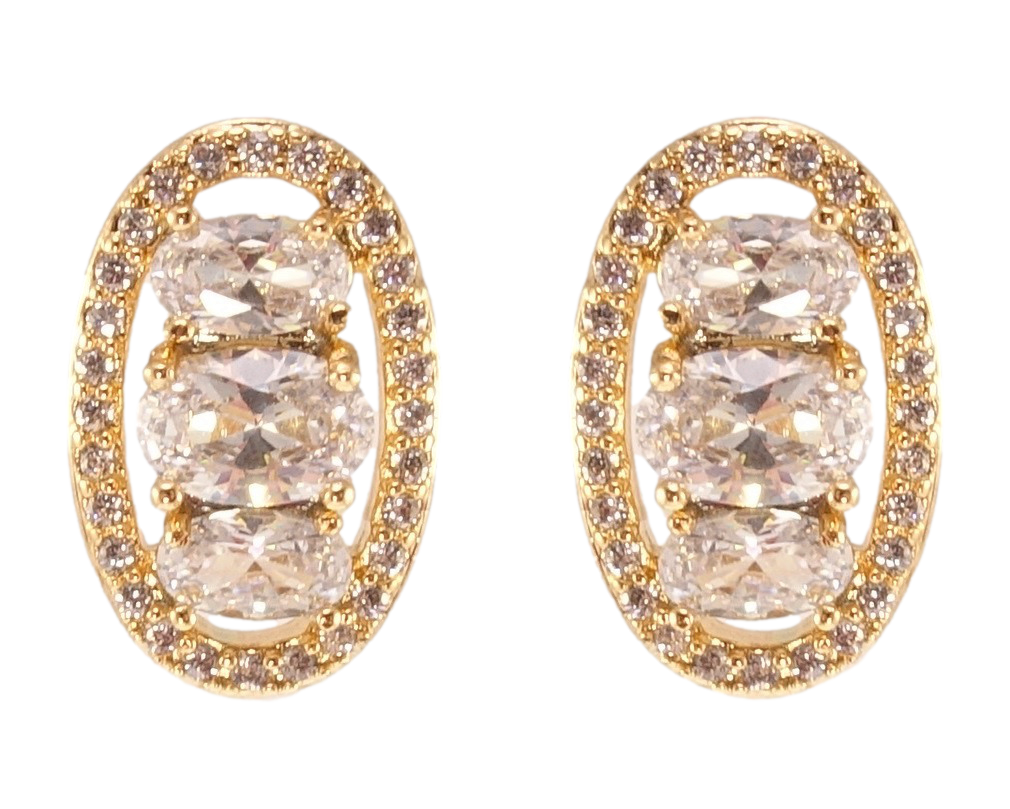 

Серьги Xuping Позолота 18K гвоздики (пусеты) "Инкрустация цирконием"