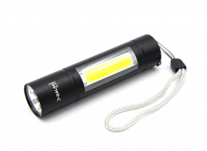 

Ручной аккумуляторный полицейский Фонарь 510 XPE+COB, ЗУ mirco USB