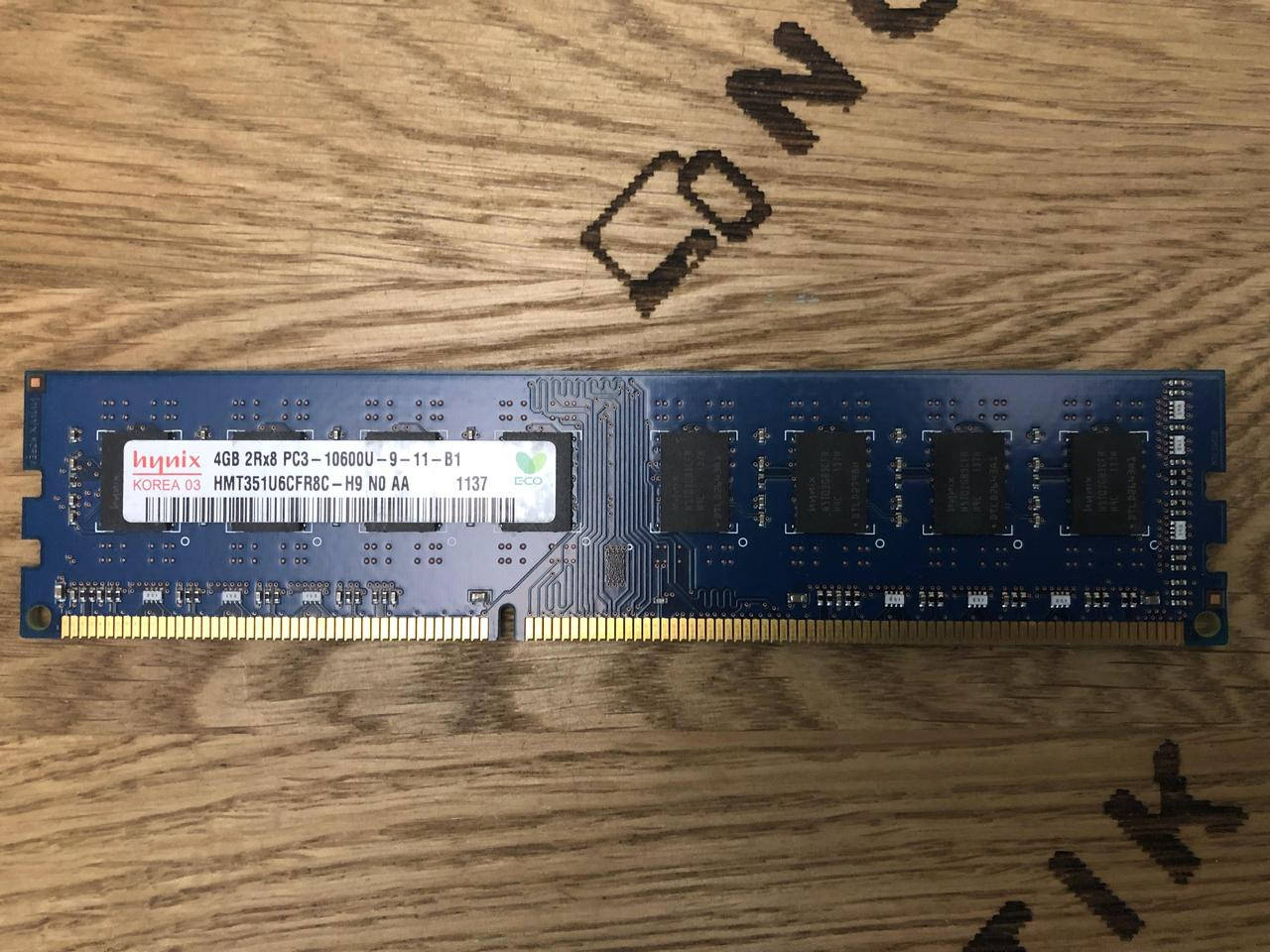 

Оперативная память Hynix 4GB 2rx8 PC3-10600U-9-11-B1