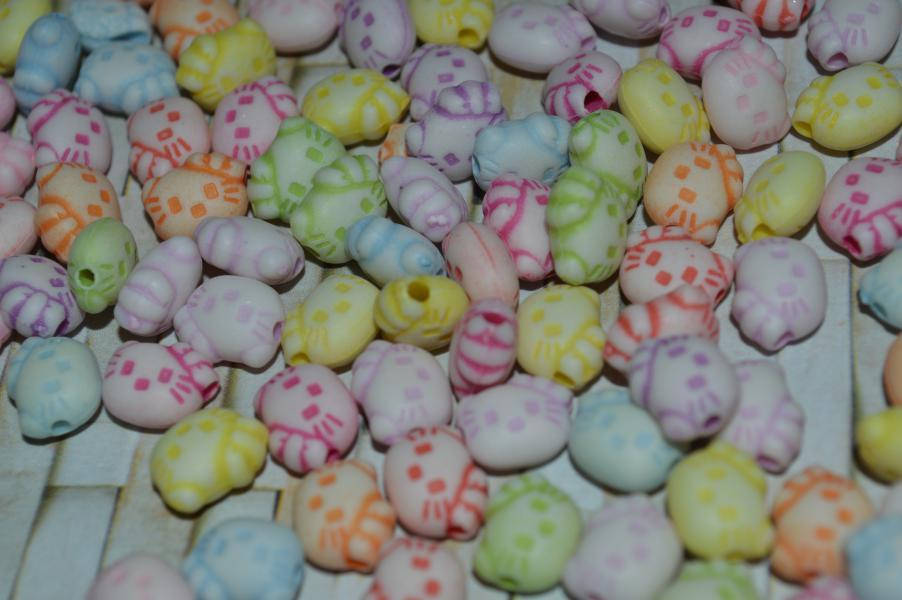 

Намистина для дитячої творчості. кошеня Кіті. 9 на 7 мм