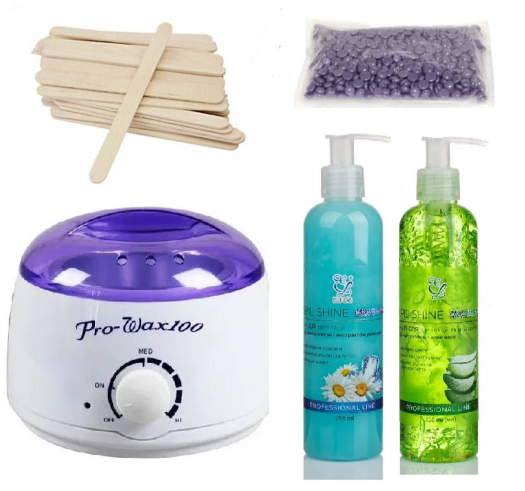 

Набор для депиляции с воскоплавом Pro Wax и средствами Elit Lab