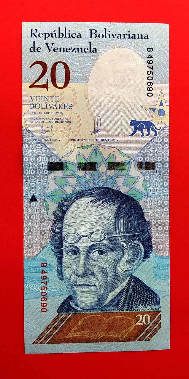 

Венесуела 20 боліварів 2018 UNC