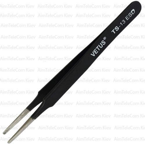 

Пинцет радиотехнический, ESD (TS-13) VETUS, антимагнитный, антистатический
