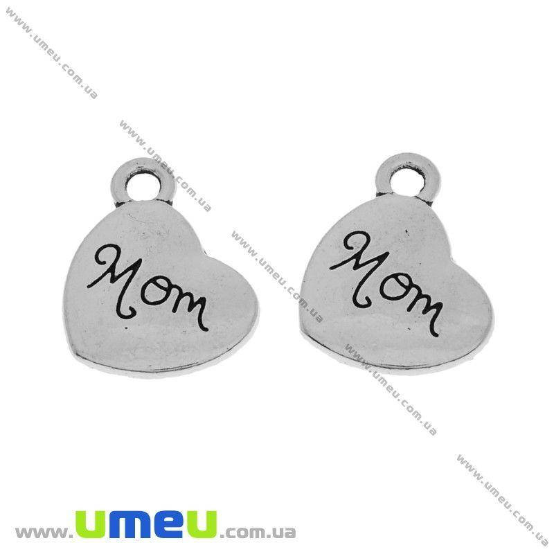 

Подвеска металлическая Сердце (двухстор.), Античное серебро, 18х14 мм, 1 шт (POD-031489)