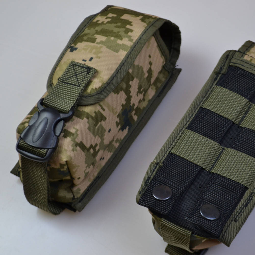 

Подсумок на 2 магазина двойной из кордуры пиксель ZG-612 MOLLE тактический