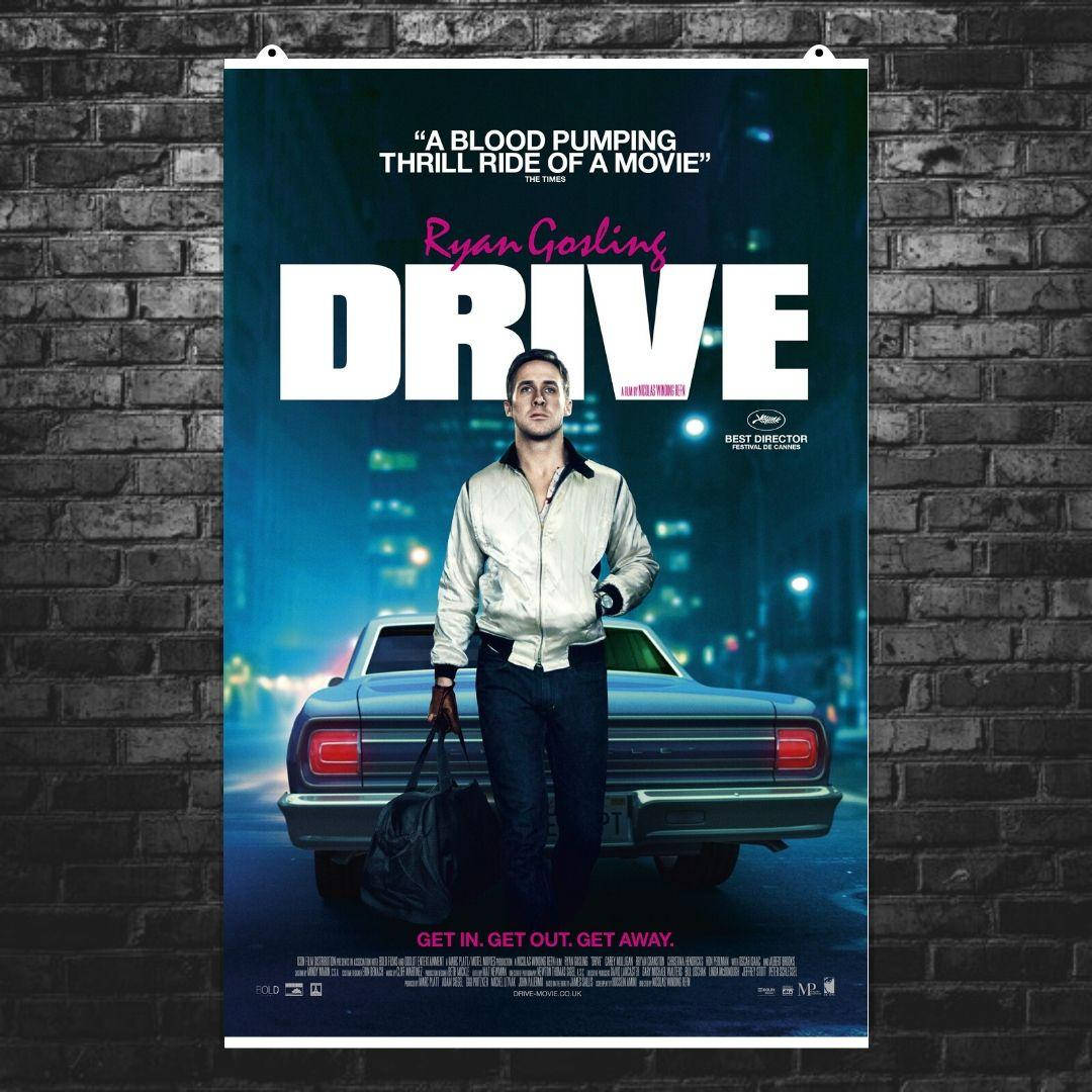 

Постер "Drive (2011)". Райан Гослинг, Драйв. Вариант №2. Размер 60x89см (A1). Матовая бумага