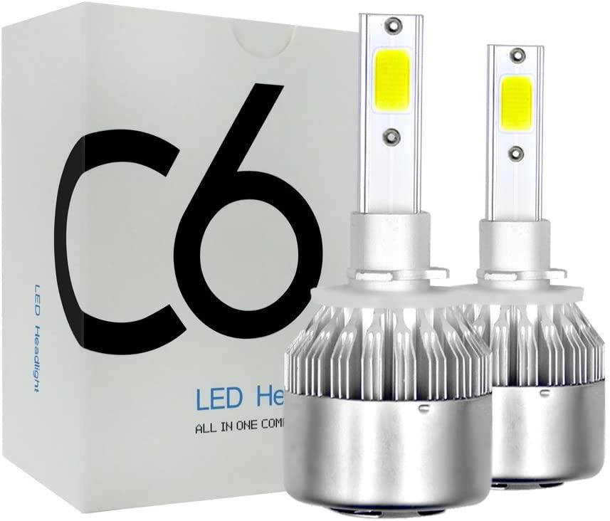 

Автомобильные светодиодные LED лампы HeadLight C6 72Вт 7600Лм 6500К 8-48v COB Цоколь H27