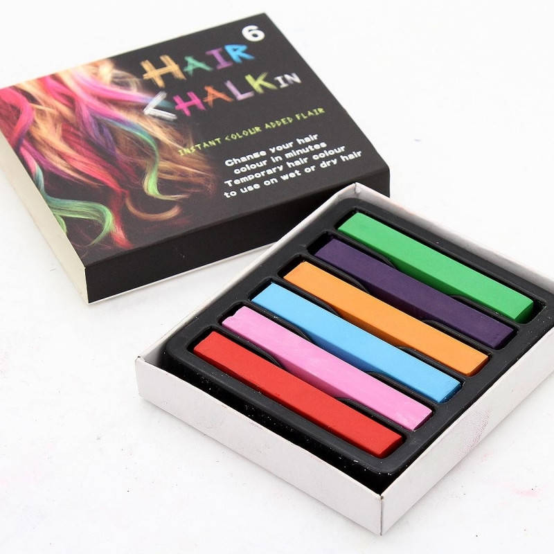 

Разноцветный Набор мелков для волос Hair chalk 6 шт