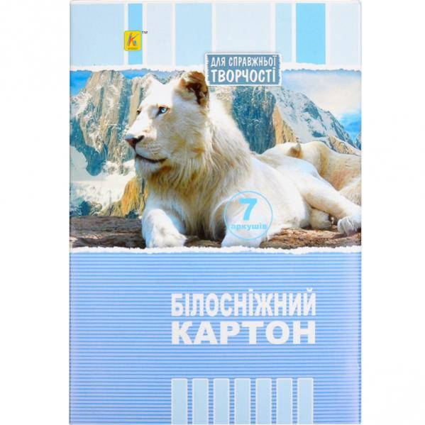 

Білий картон А4 7 аркушів