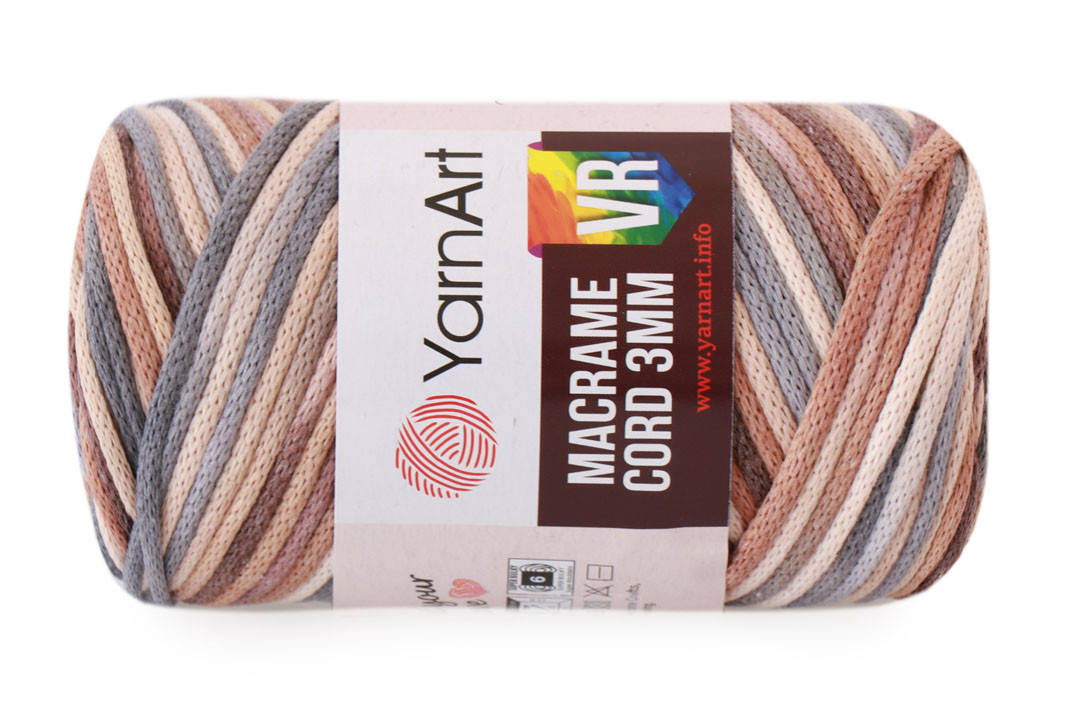 

YarnArt Macrame Cord 3mmYarnArt VR, №928, Секционное крашение