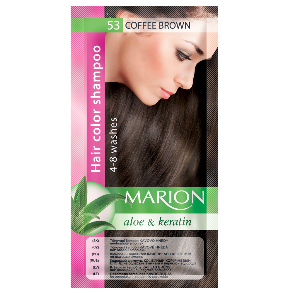 

Оттеночный шампунь Marion Color № 53 Кофейный коричневый 40 мл (4118003)