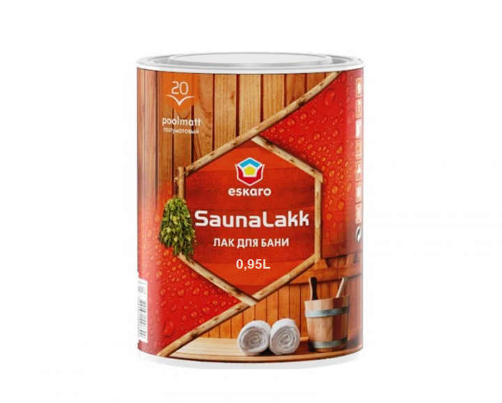 

Лак влагозащитный ESKARO SAUNA LAKK для саун 0,95 л