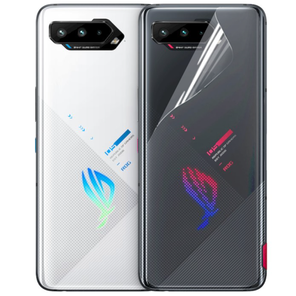 

Противоударная гидрогелевая пленка Hydrogel Film для Asus ROG Phone 5s на заднюю панель, Transparent