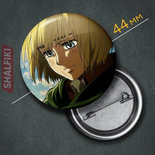 

"Армин Арлерт (Атака титанов / Attack on Titan)" значок круглый на булавке Ø44 мм