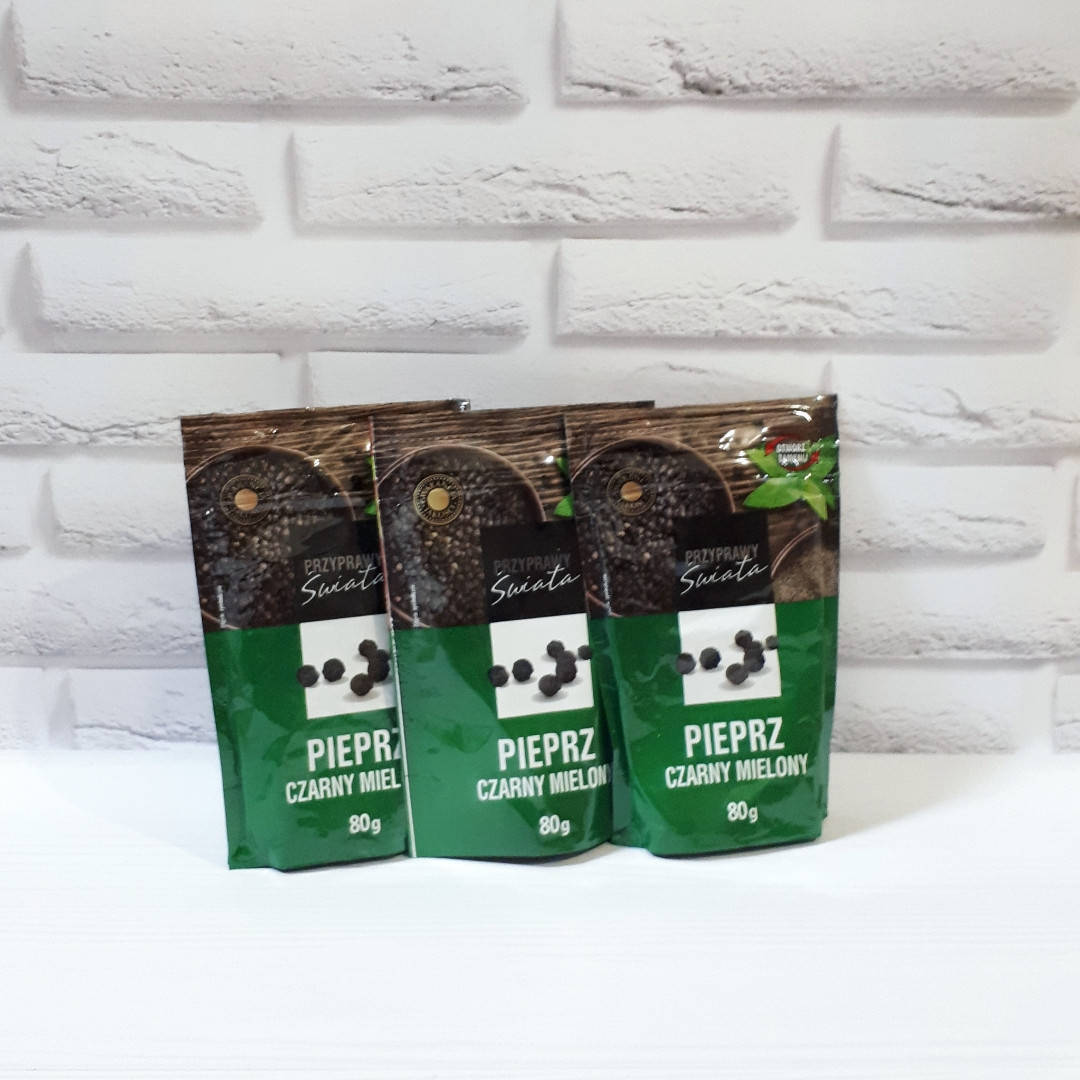 

Перец черный молотый 80 г Польша