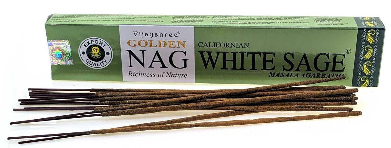 

Натуральные благовония Golden Nag White Sage Белый шалфей