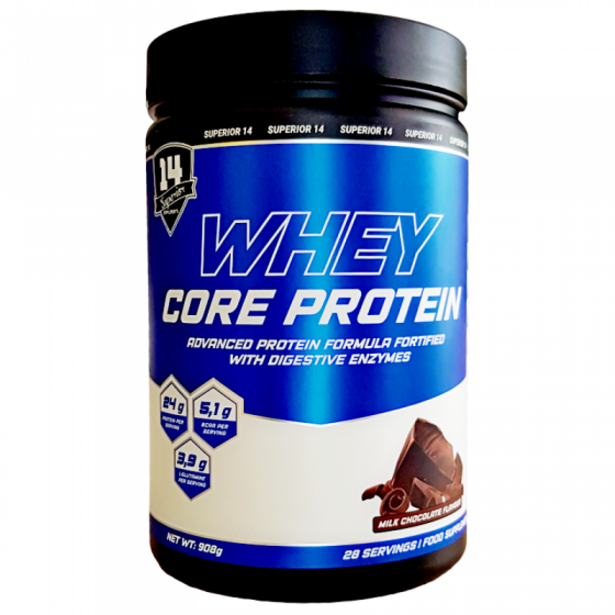 

14 Superior Whey Core Protein 908 g Молочный шоколад