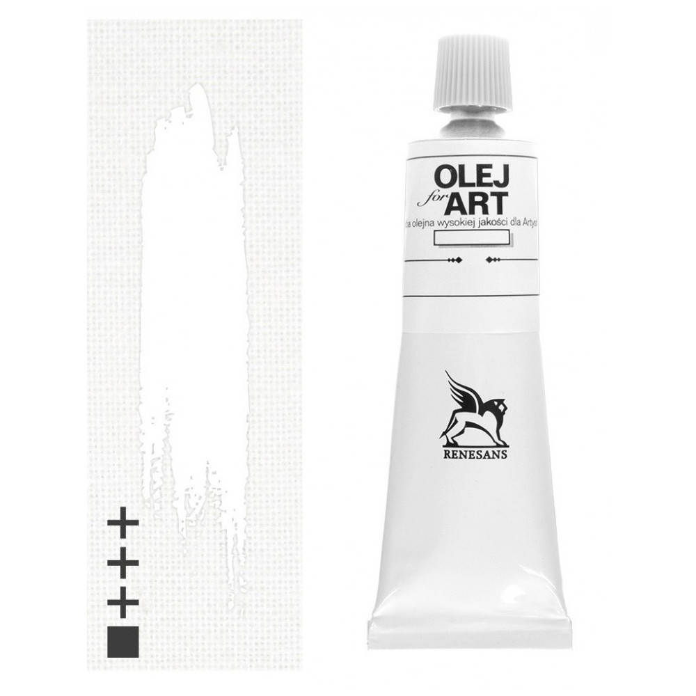 

Фарба олійна,Білила подвійного покриття, 140мл, Renesans