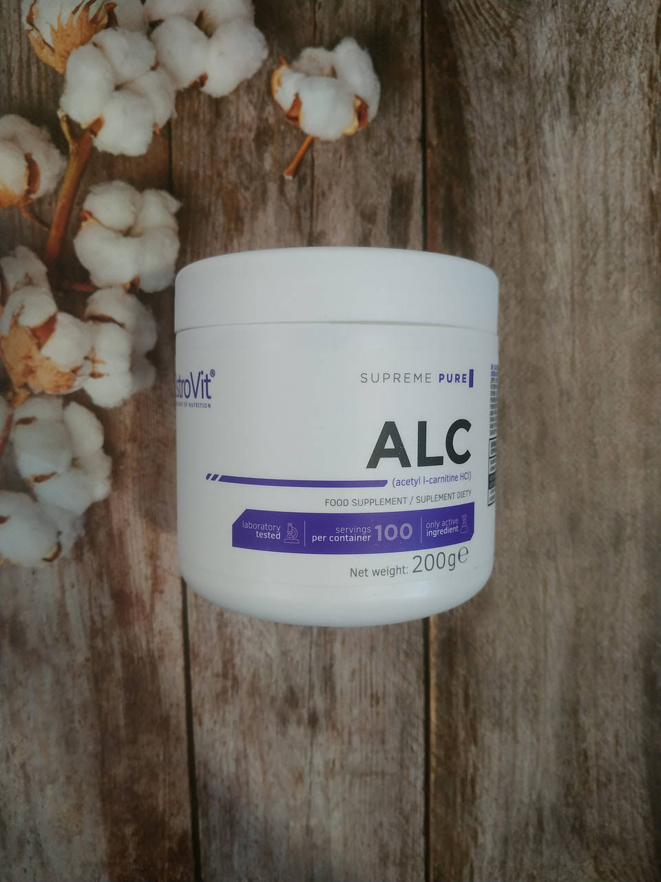 

OstroVit ALC 200g Acetyl Carnitine L-Carnitine , ацетил Карнитин