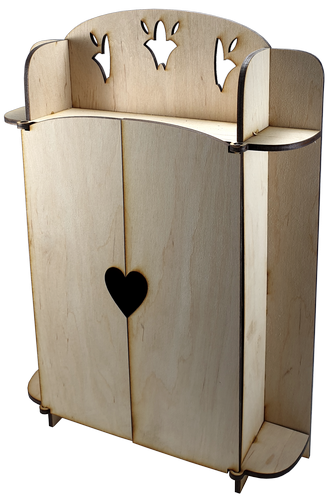 

Мебель для кукол типа Барби - Шкаф № 5 платяной 23 х 6 х 32 см AS-4020, F-0208