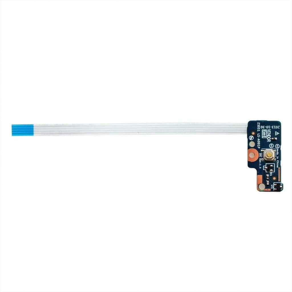 

Плата кнопки включения со шлейфом для HP Pavilion 15-G, 15-R, 15-S, 250 G3 (LS-A991P)