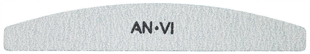 

Пилочка для ногтей ANVI Professional серая полукруглая 80/80