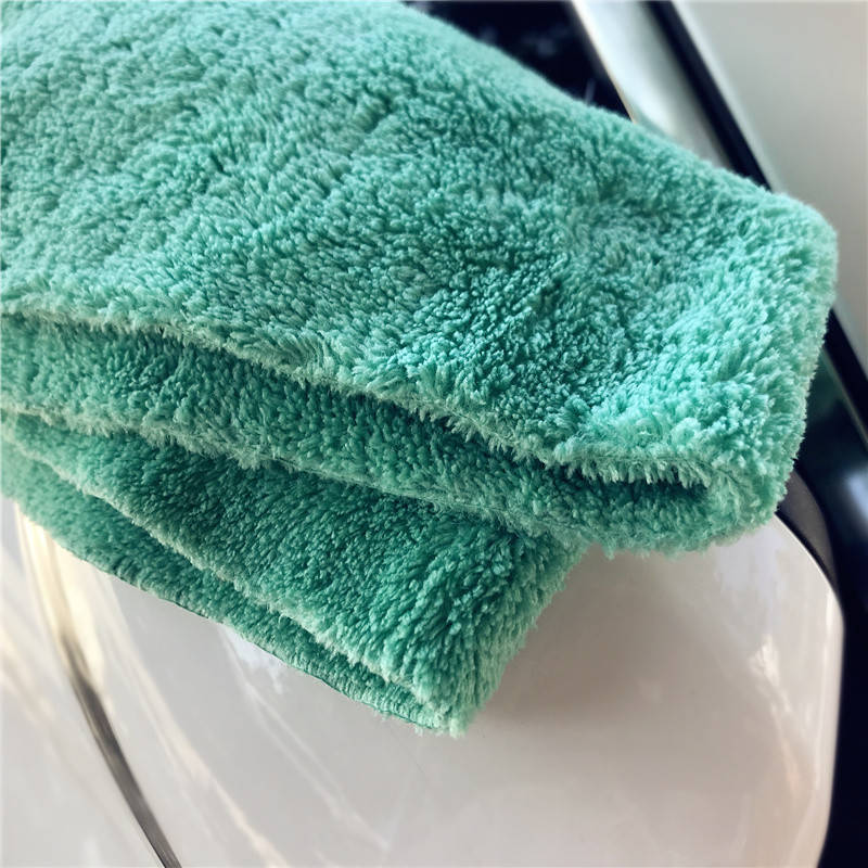 

KLCB Тряпка для мойки авто микрофибра бирюзовая 380 г/м2, 40x40 см