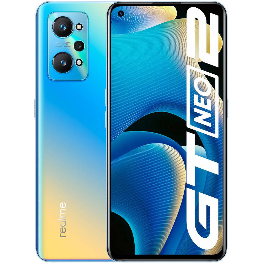 

Смартфон Realme Gt NEO 2 8/128 Gb Neo Blue Qualcomm Snapdragon 870 5000 мАч защитная пленка
