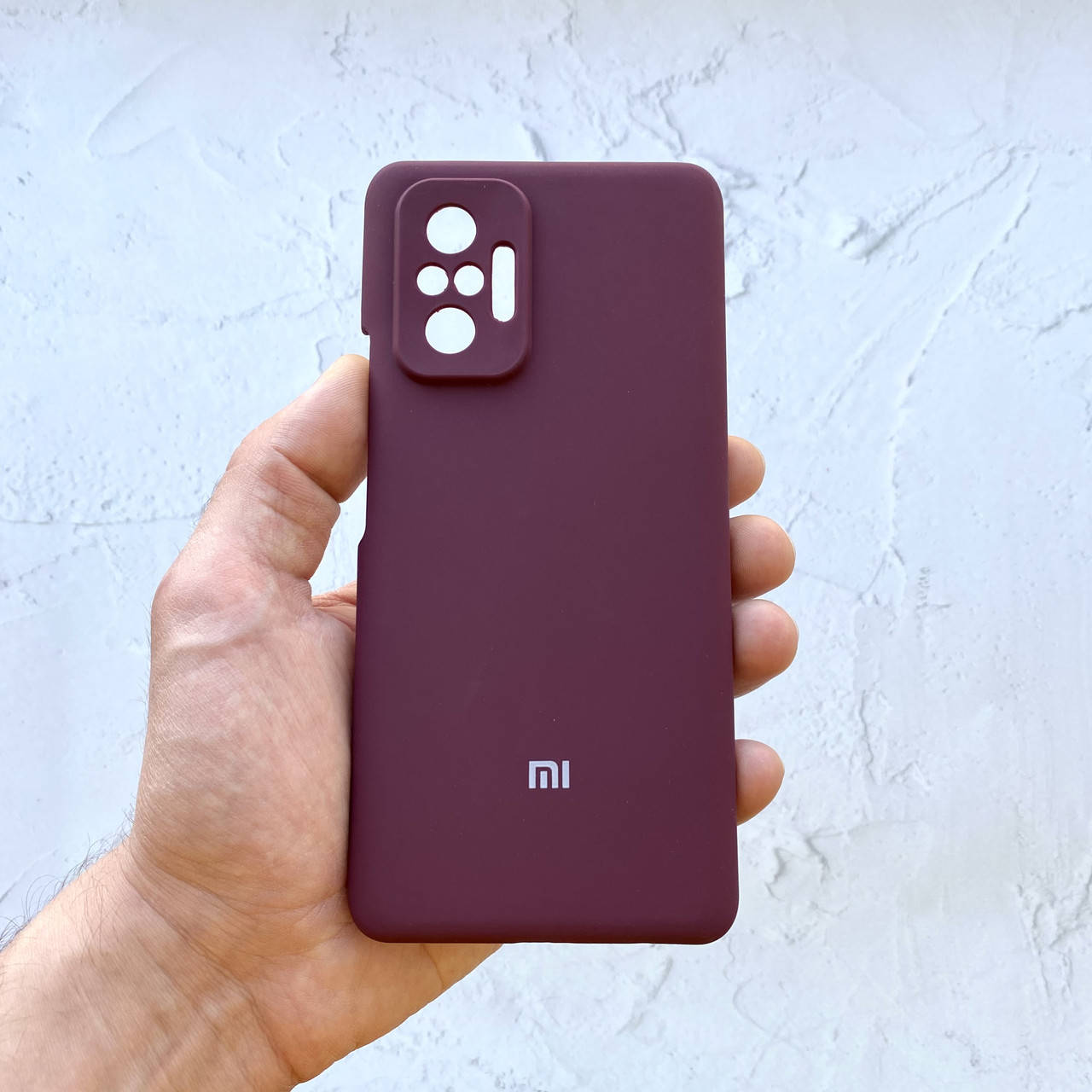 

Чехол на Xiaomi Redmi Note 10 Pro Full Silicone Case марсала силиконовый (сяоми редми нот про ксяоми ноут)