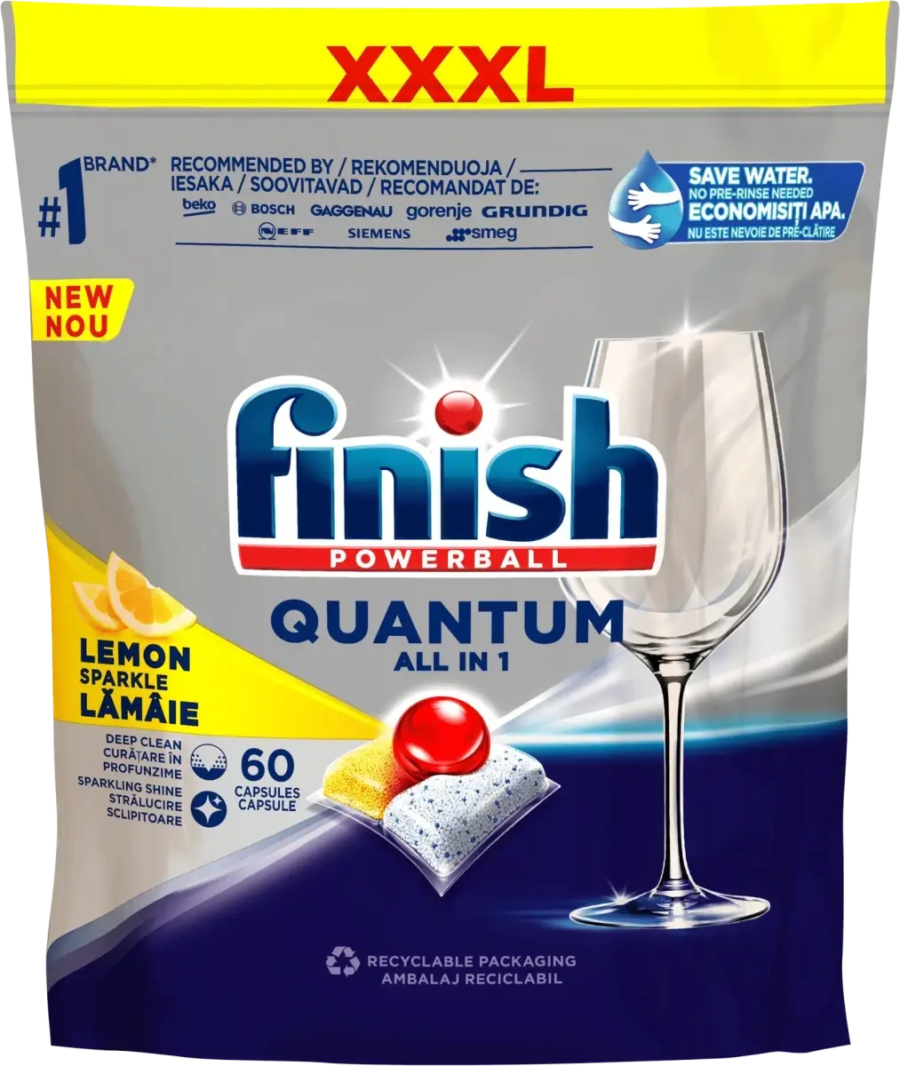 

Капсули для посудомийної машини Фініш Finish Powerball Quantum Max 50шт