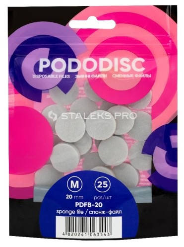 

СПОНЖ - ФАЙЛ для PODODISC STALEKS PRO для педикюрного диска M (20мм) 400 грит PDFB-20