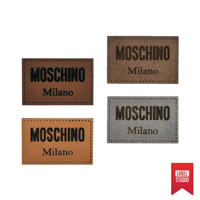 

Нашивки экокожа "MOSCHINO Milano" 45*30 мм