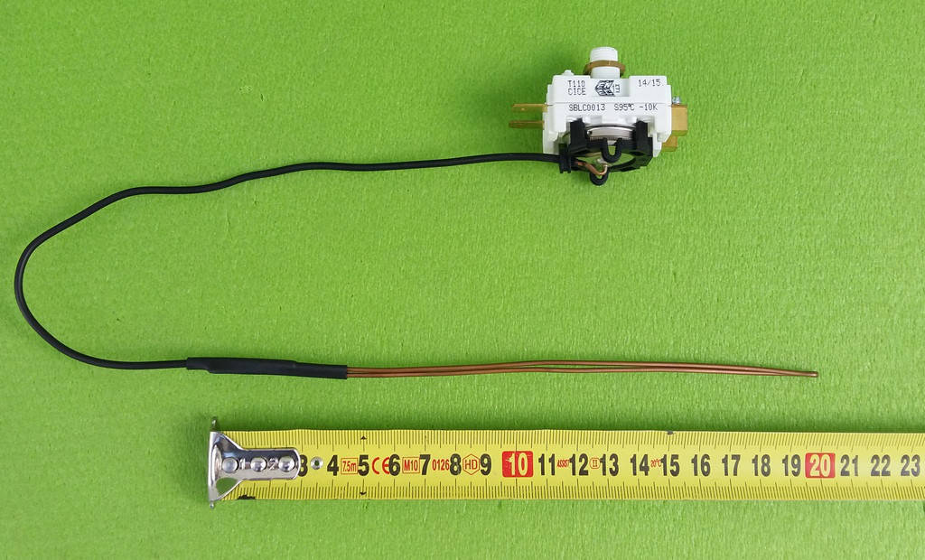 

Термостат капиллярный защитный аварийный COTHERM / type SBL / 20A / Т110 / Тmax=95°С для бойлеров Франция