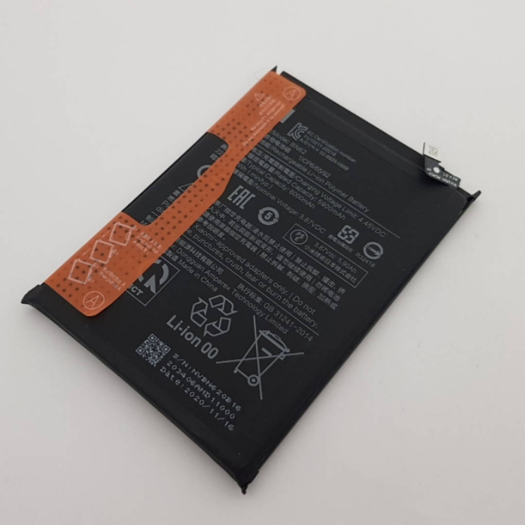 

Батарея BN62 Pocophone M3 Сервисный оригинал с разборки (до 10% износа)