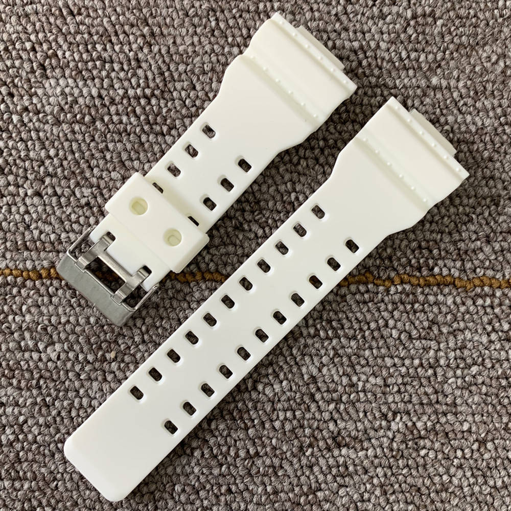 

Ремешок для часов Casio GA-100, GD-120, G-8900, GA-150, GA-200, GLS-100, GW-8900 Белый