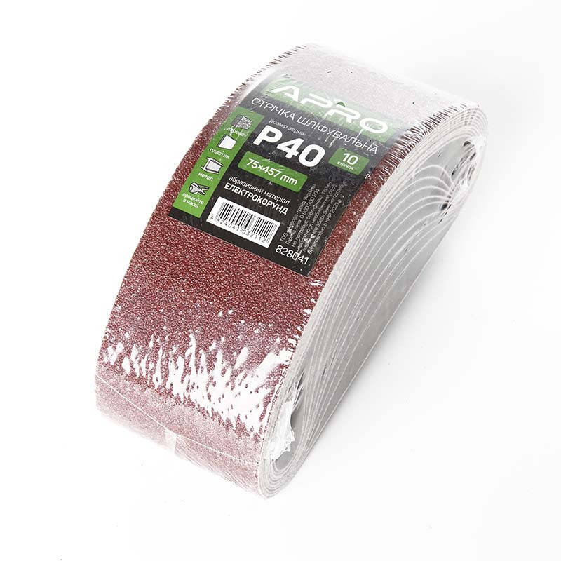 

Лента шлифовальная бесконечная APRO P40 75457мм (10шт.)