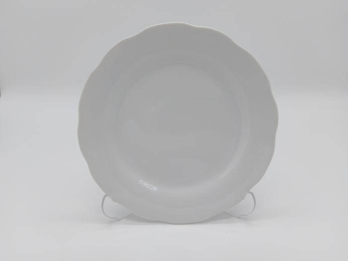 

Тарелка мелкая керамическая белая Столовая обеденная тарелка для вторых блюд в упаковке 12 штук D 17 cm, Белый
