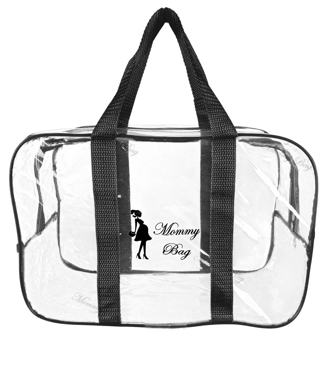 

Сумка прозрачная в роддом Mommy Bag, размер - S, цвет - Черный