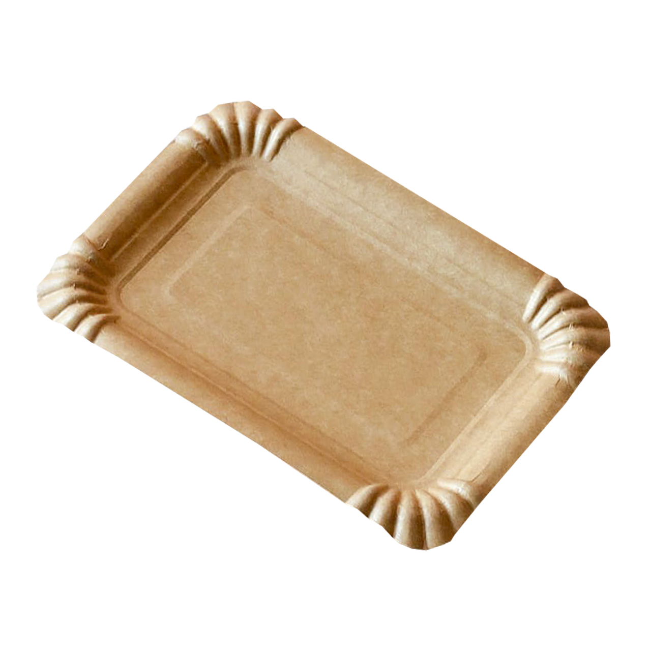 

Тарелка картон ХТ 12х17 см крафт, Кофе с молоком