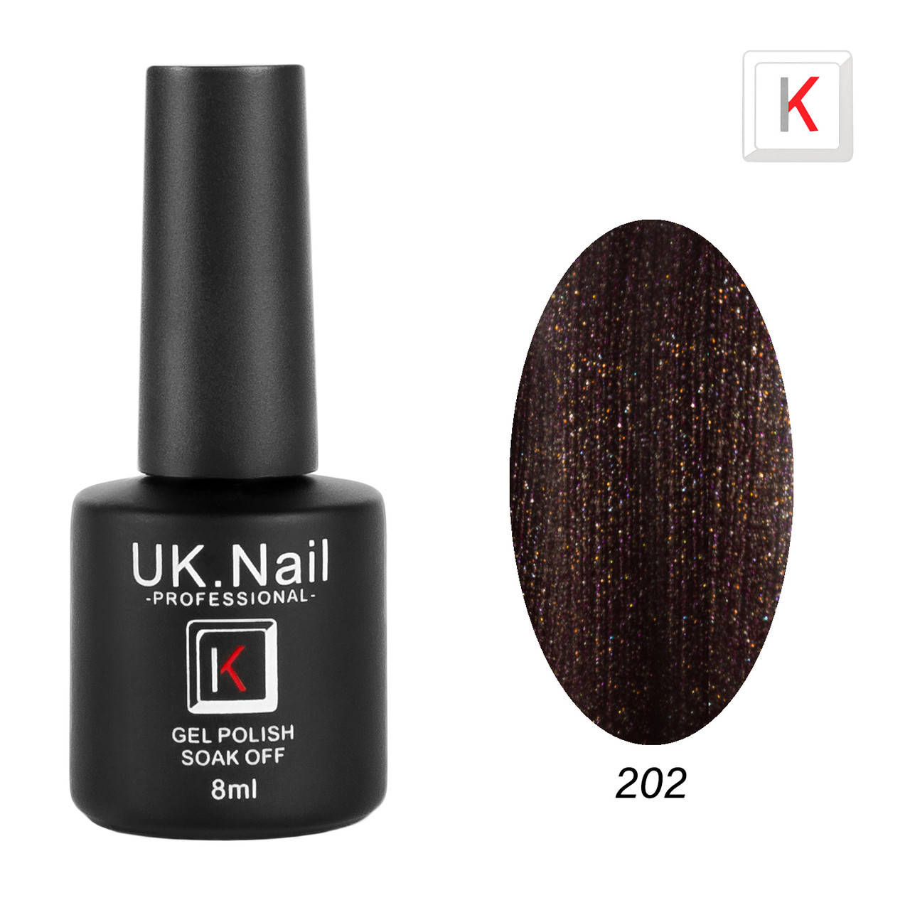 

Гель-лаки UK.Nail 8 мл, №202