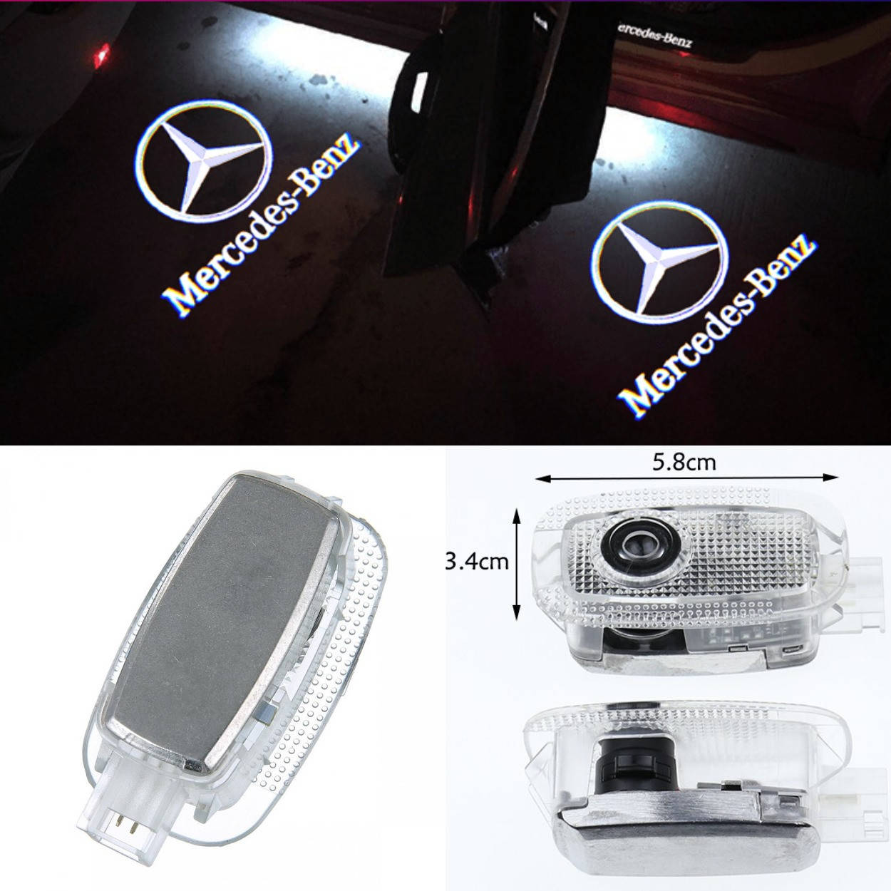 

Mercedes Benz W221 CL C216 W447 Vito AMG Штатная Led подсветка двери с логотипом тюнинг