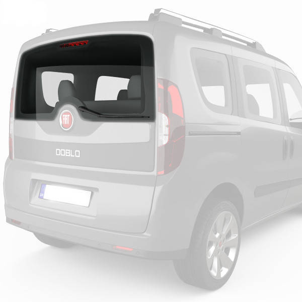 

Заднее стекло Fiat Doblo II (10-) на Ляду с Електрообогревом (Фиат Добло II), Зелёный