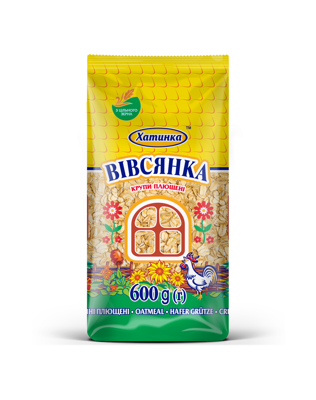 

Крупа овсяная плющенная, ТМ Хатинка, 0,6кг