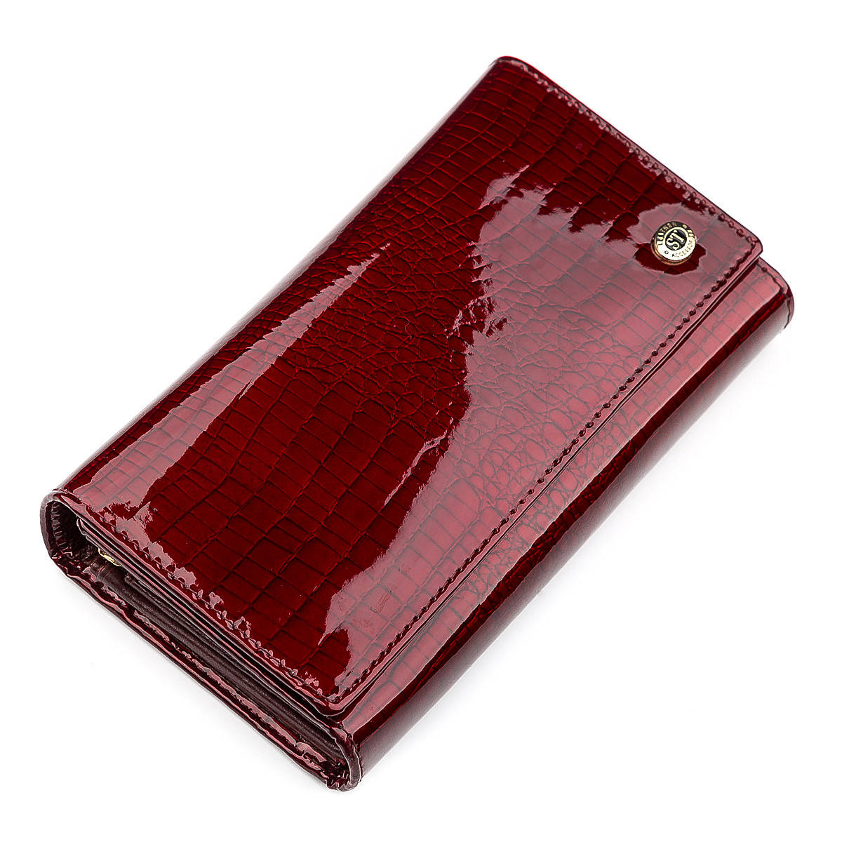 

Кошелек женский ST Leather 18429 (S8001A) многофункциональный Бордовый