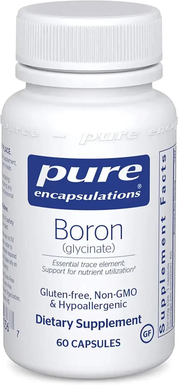 

Бор (глицинат), Boron (glycinate), Pure Encapsulations, 60 капсул