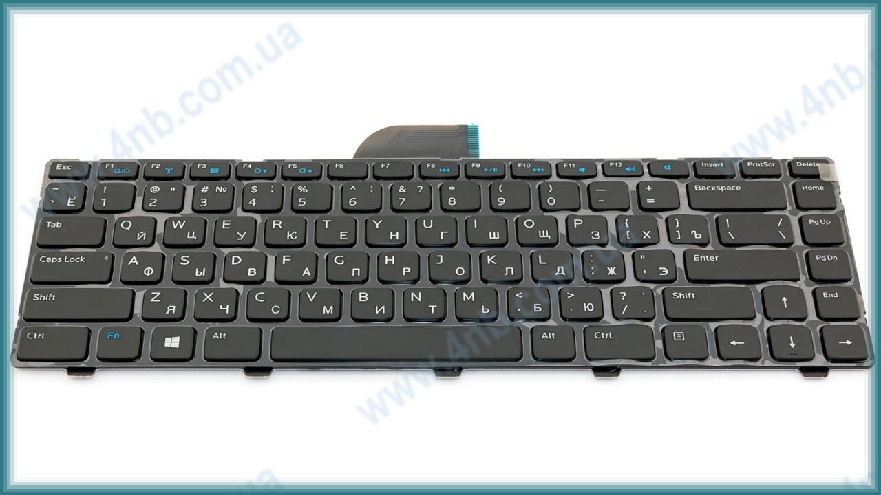 

Клавиатура для ноутбука DELL Inspiron 14 3421 3437, Inspiron 14R 5421 5437, Inspiron 15Z 5523, Latitude 3440, Vostro 2421 BLACK RU, Черный